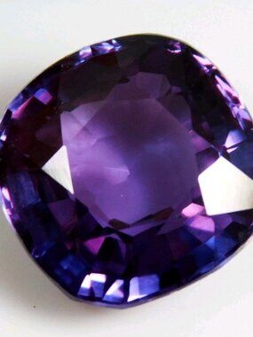 12.30 Ct Arkansas Color-Chonge Benitoite  Cushion Cut Rare Natural Gems - GMT16